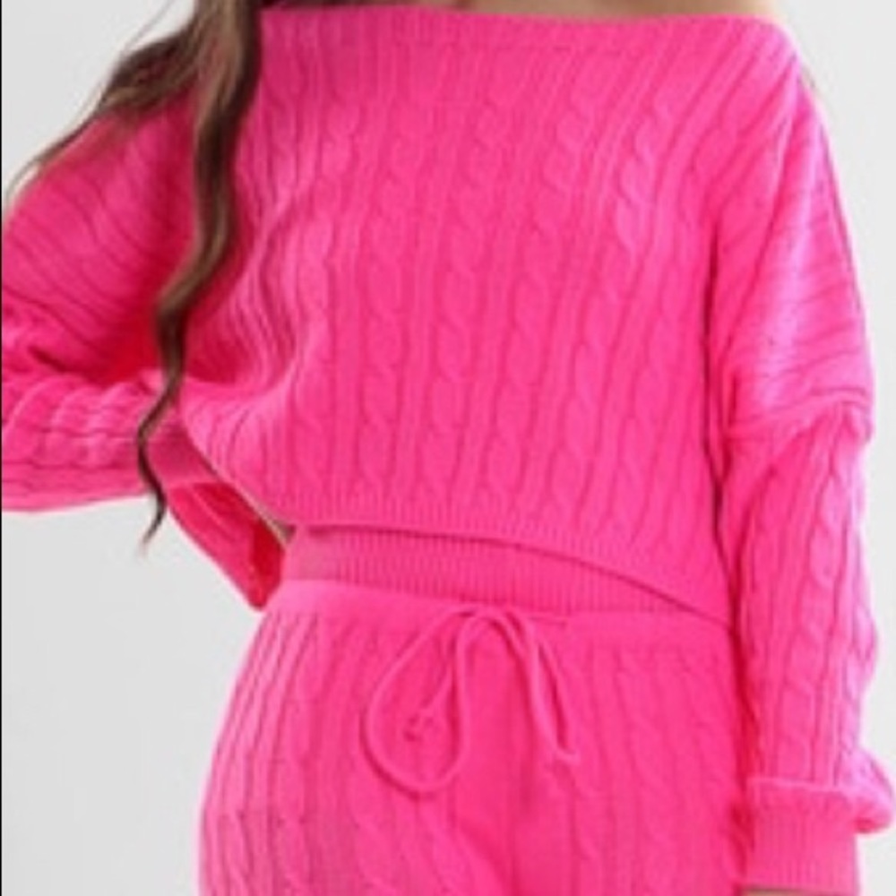 Hot Pink Knit Wear Set